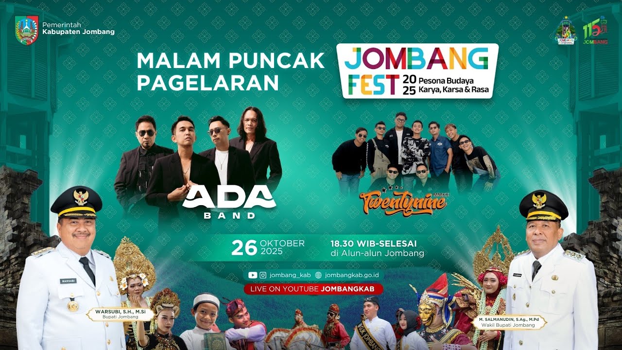 🔴 LIVE | MALAM PAGELARAN PUNCAK JOMBANG FEST 2025