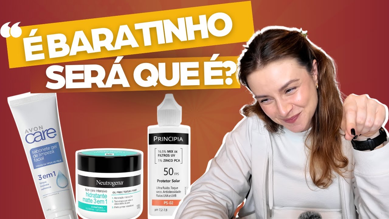 Skincare SIMPLES só com BARATINHOS | Dica de Esteticista