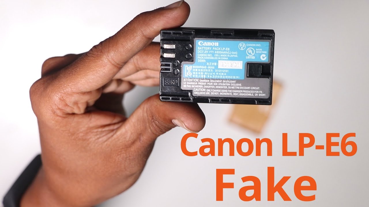 Canon LP-E6 fake disassembly and capacity testing
