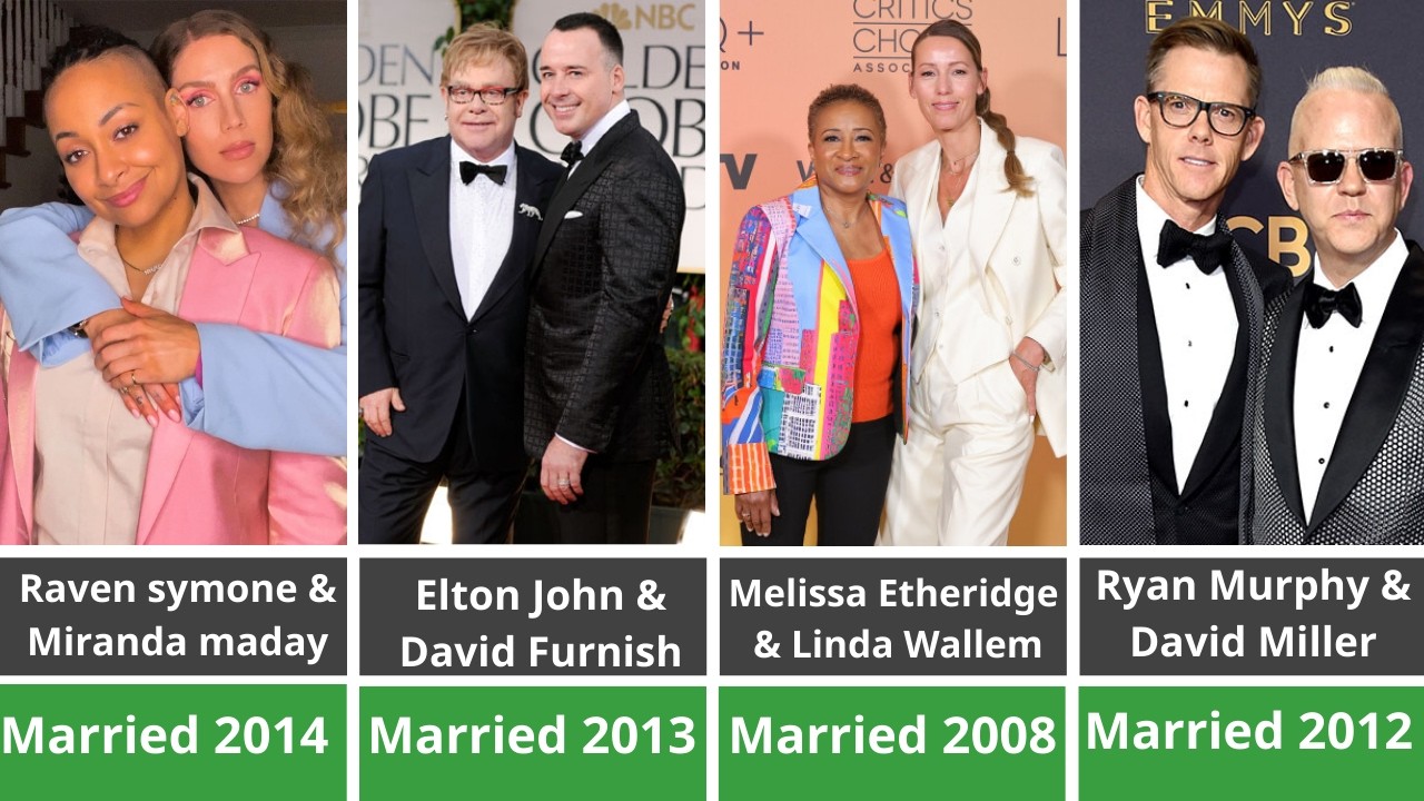 Love transcends all prejudices: Celebrity same-sex weddings cause a sensation.