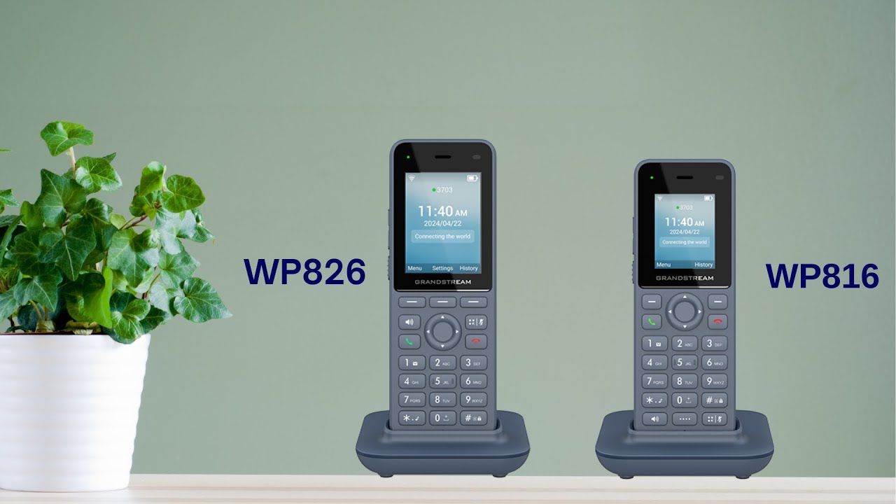 Unboxing de los teléfonos IP inalámbricos Wi Fi 6 WP816 y WP826