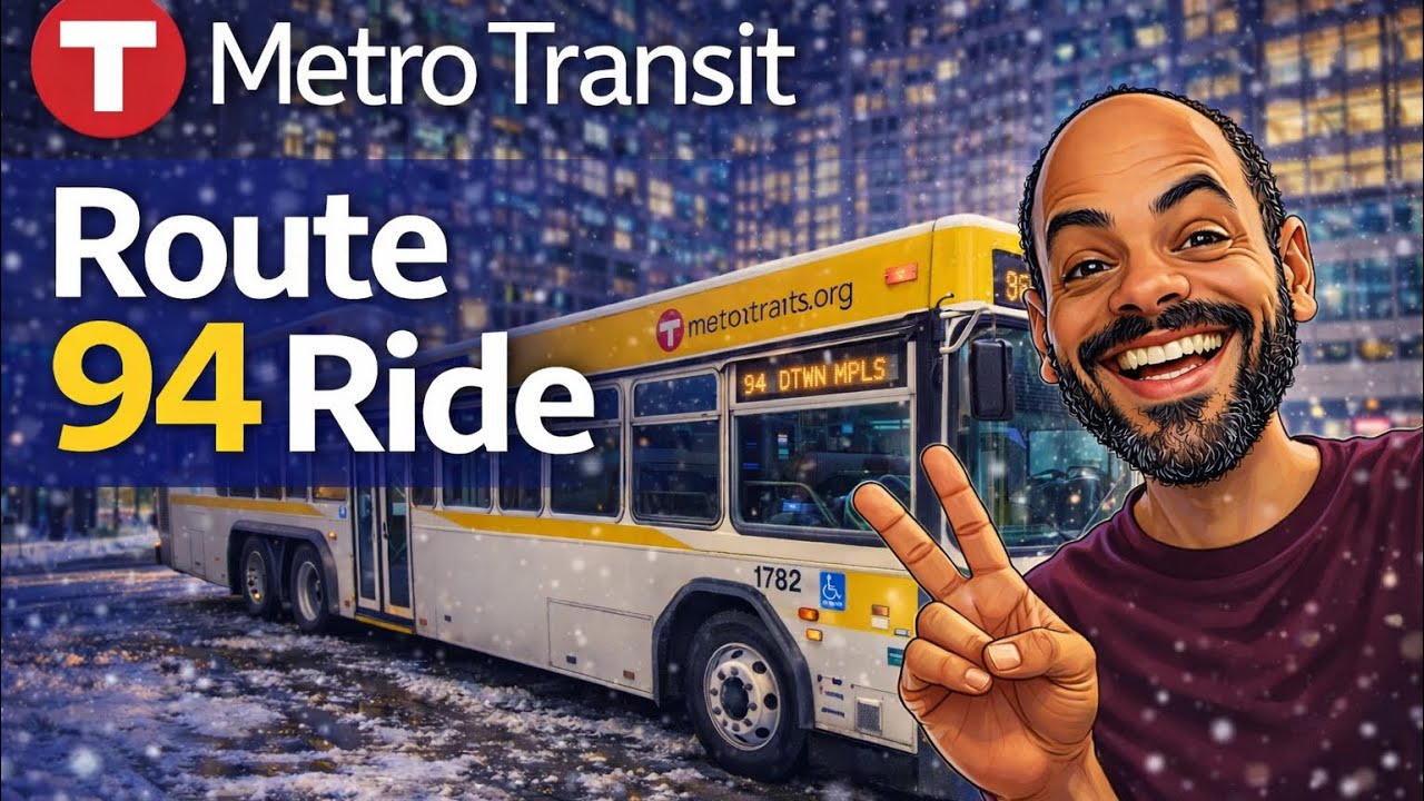 Metro transit route 94 express bus ride 