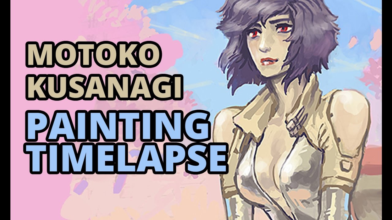Fanart Friday - Motoko Kusanagi - Painting Timelapse