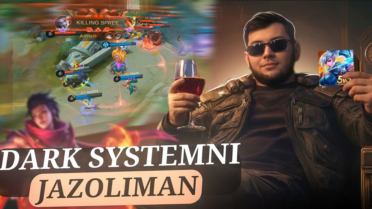 Ko'ngliga Ozor Bermasdan So'kamiz Dark Systemni|Mobile Legends|UZB