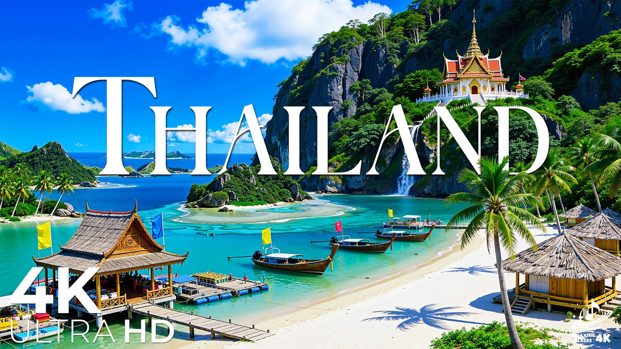 Таиланд 4K UHD 🇹🇭 Тропические пляжи, острова Пхи-Пхи, изумрудные лагуны и живописный рай