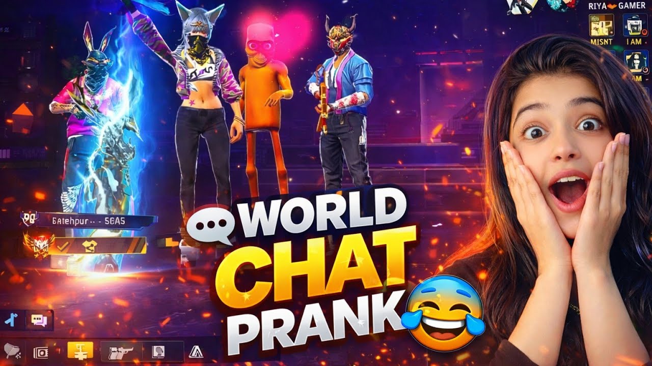 The Greatest Free Fire World Chat Prank Ever 🤣😂 #freefire #longvideo