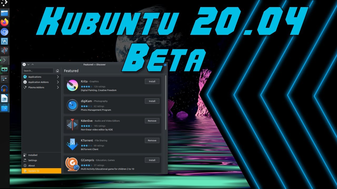 Initial Look at Kubuntu 20.04 Beta