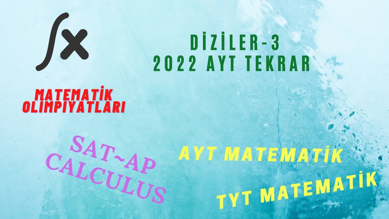 DİZİLER-3 (GEOMETRİK DİZİ)