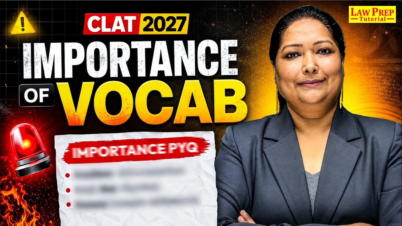 CLAT 2027: Importance of Vocabulary | CLAT English Preparation | Free Class | CLAT Finisher 2027