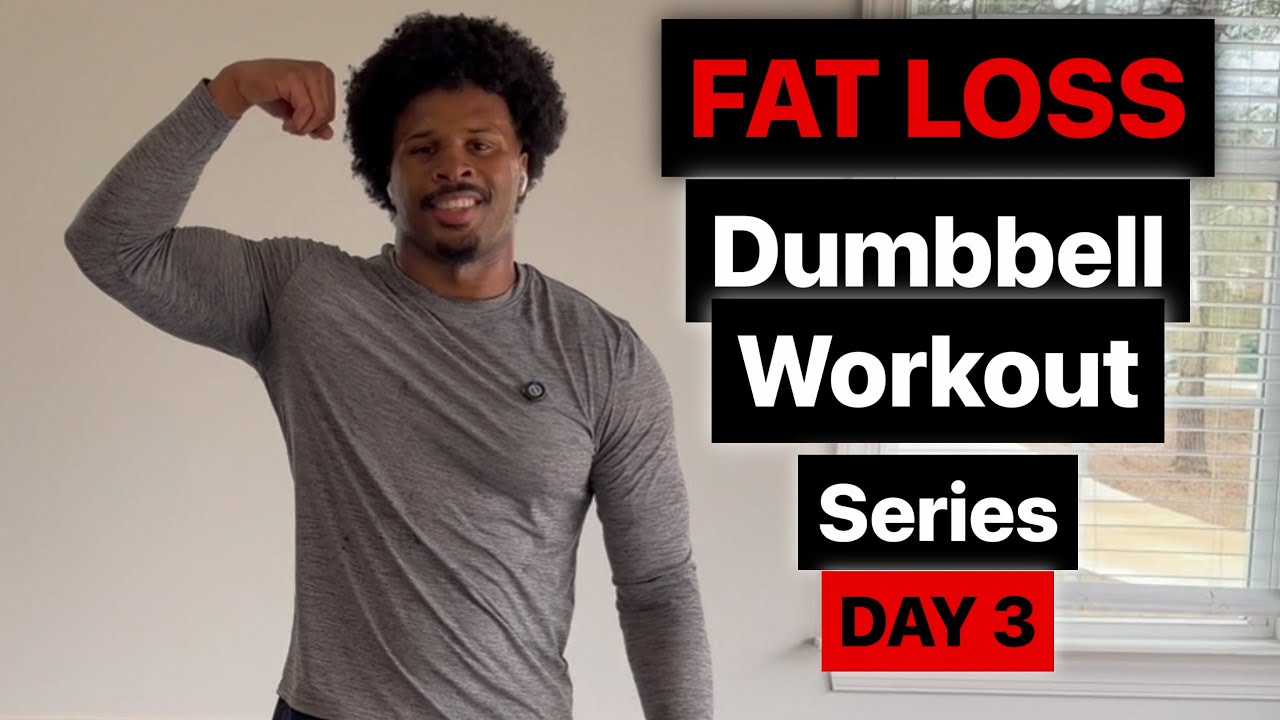 7 Day Full Body Dumbbell Fat Loss: Day 3 | Lower Body & Core Burn (Beginner Friendly 