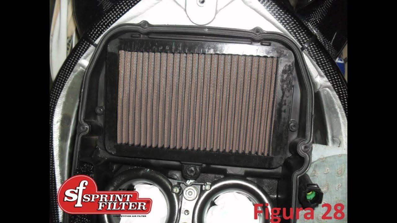 TUTORIAL AIR FILTER FITTING APRILIA RSV4 w/out music
