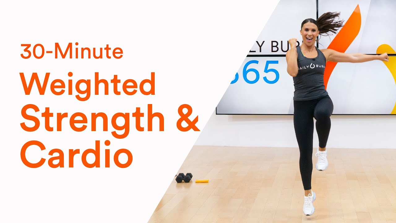 30-Minute Weighted Strength & Cardio Flow