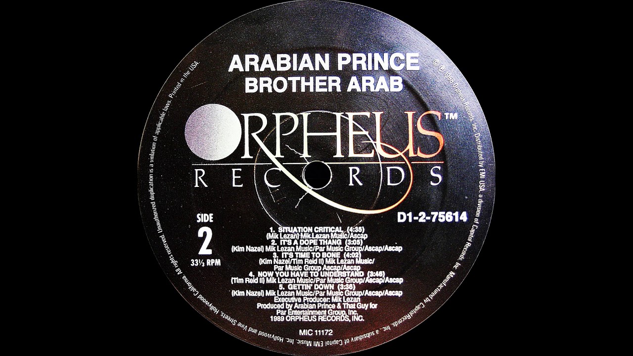 Arabian Prince - Situation Critical ( Brother Arab 1989 )