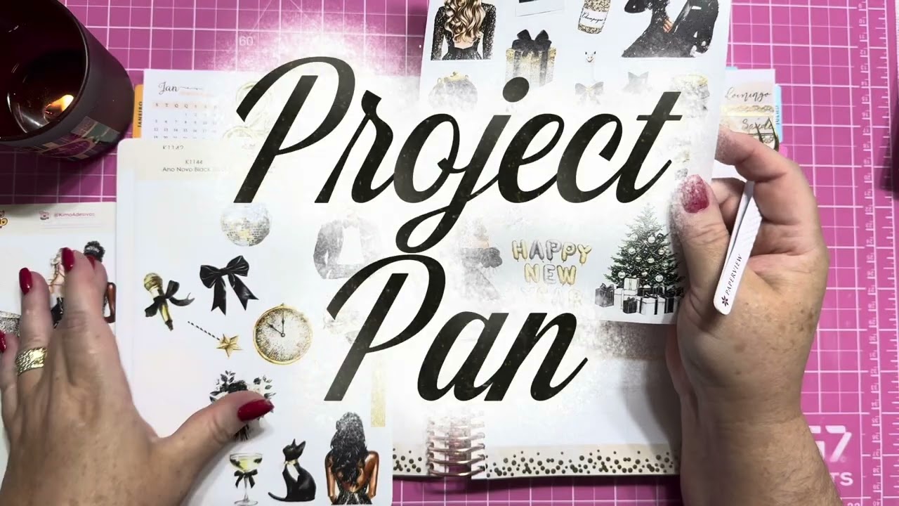 PROJECT PAN no Planner -Decorando Janeiro 2026 e Capa! 01 a 18/01 #planner #colagem #decoração