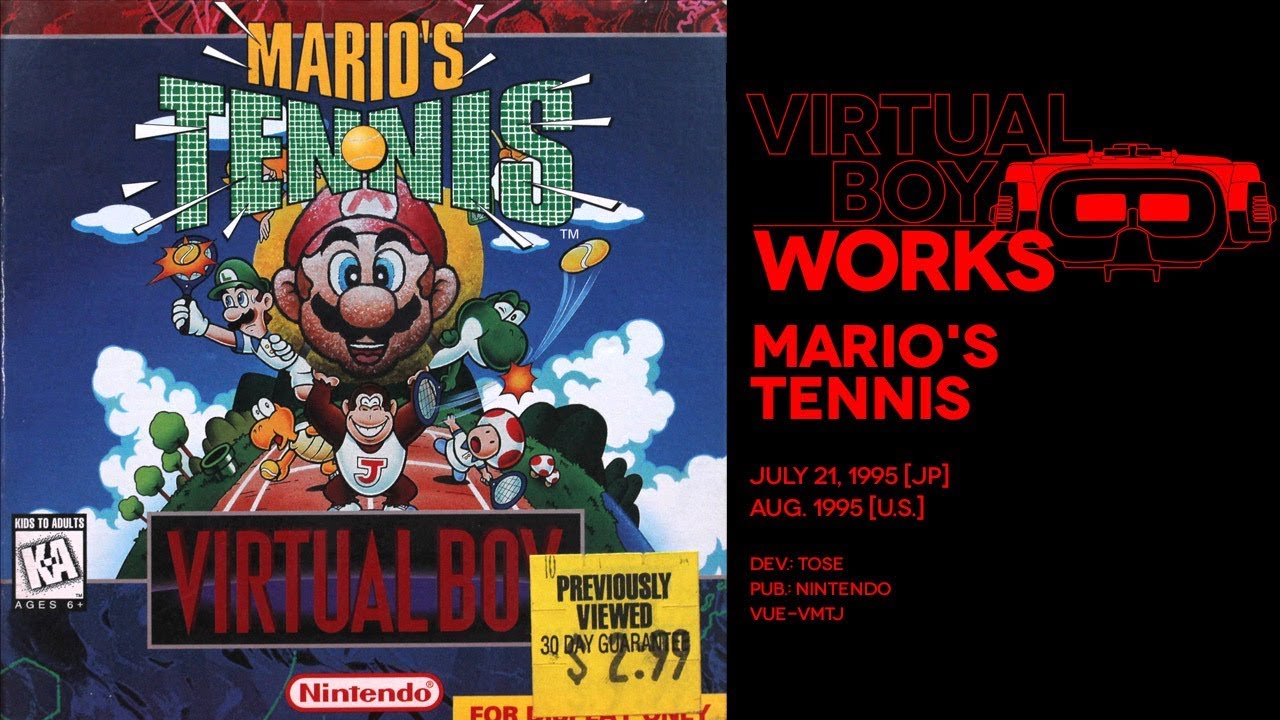 Mario's Tennis retrospective: Doubles vision | Virtual Boy Works #01