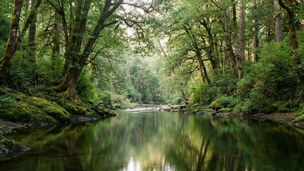 Quiet Forest River with Piano & Birds – Comforting Medicine for Stress Relief