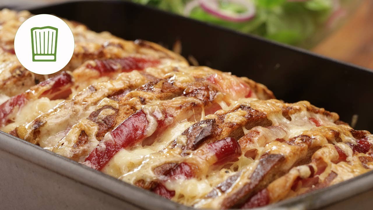 Brotauflauf mit Kasseler, Sauerkraut und Käse | Chefkoch.de