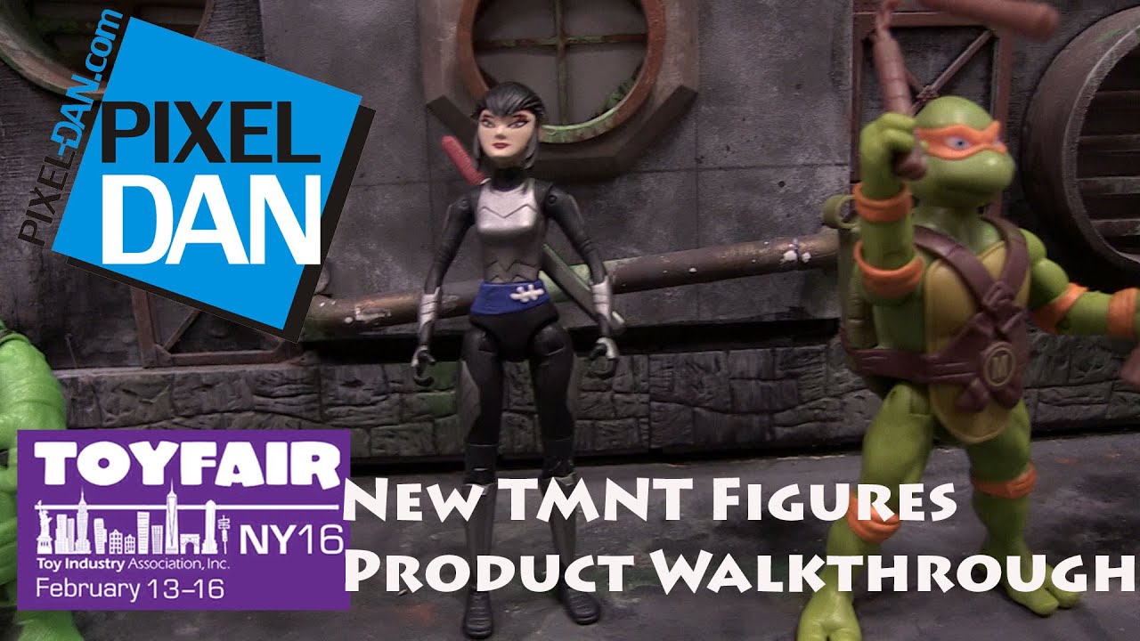 Teenage Mutant Ninja Turtles New Action Figures Walkthrough at Toy Fair 2016 - Human Karai and more!