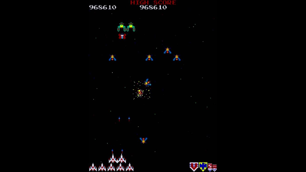 720p AC ｷﾞｬﾗｶﾞ　GALAGA カンストまで遊んで見ました