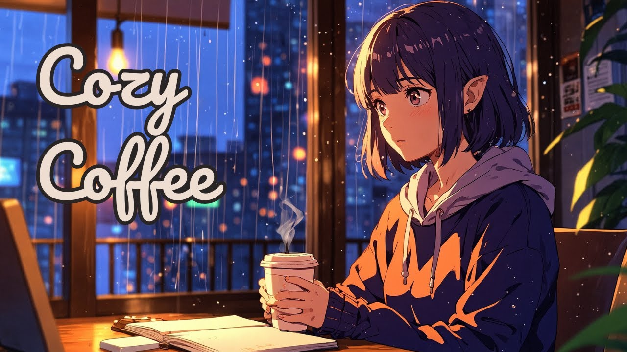 Cozy Coffee Lofi ☕ Rainy Beats for Focus & Chill