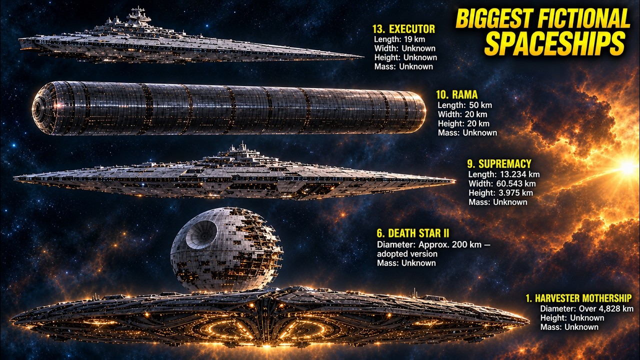 The BIGGEST Fictional Spaceships Ever