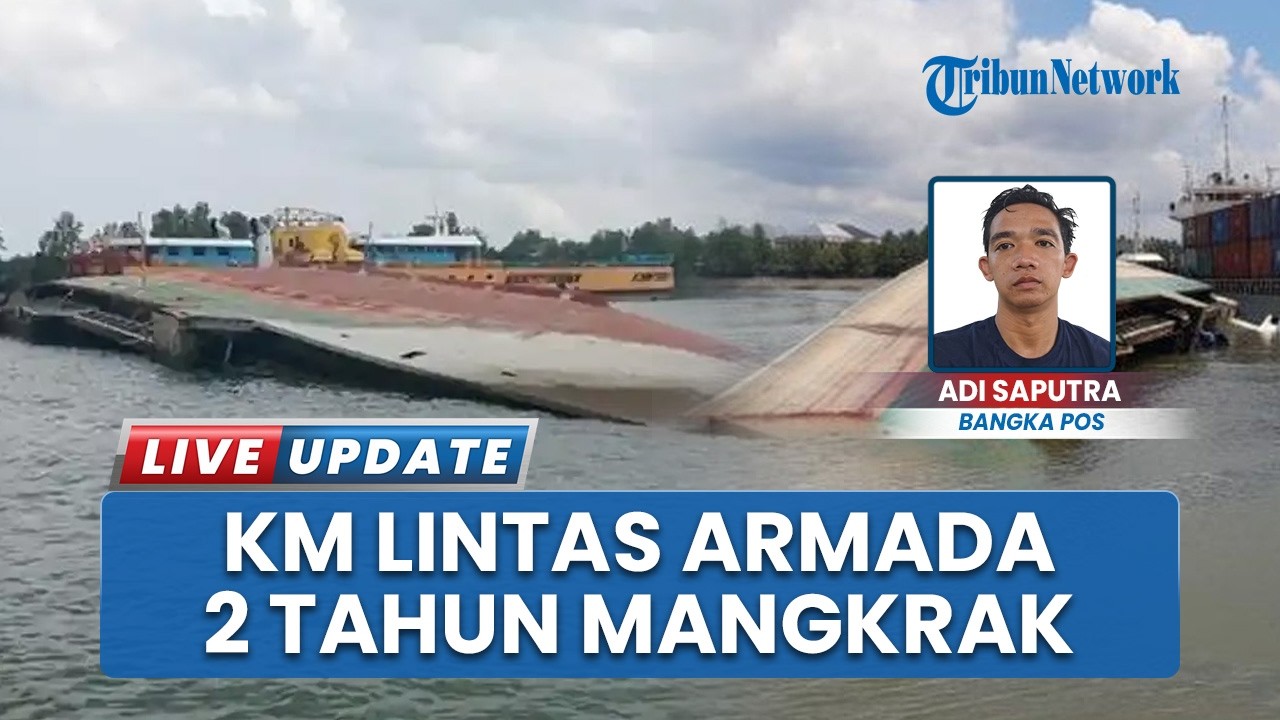2 Tahun Tenggelam di Alur Pangkalbalam, Evakuasi Bangkai KM Lintas Armada Nusantara Mangkrak