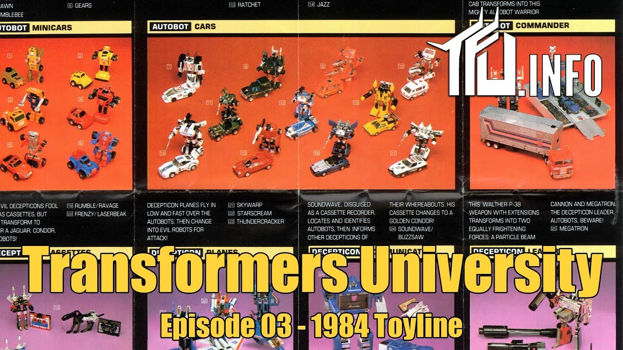 Transformers University - Episode 003 - 1984 Toyline - Presented by TFU.INFO