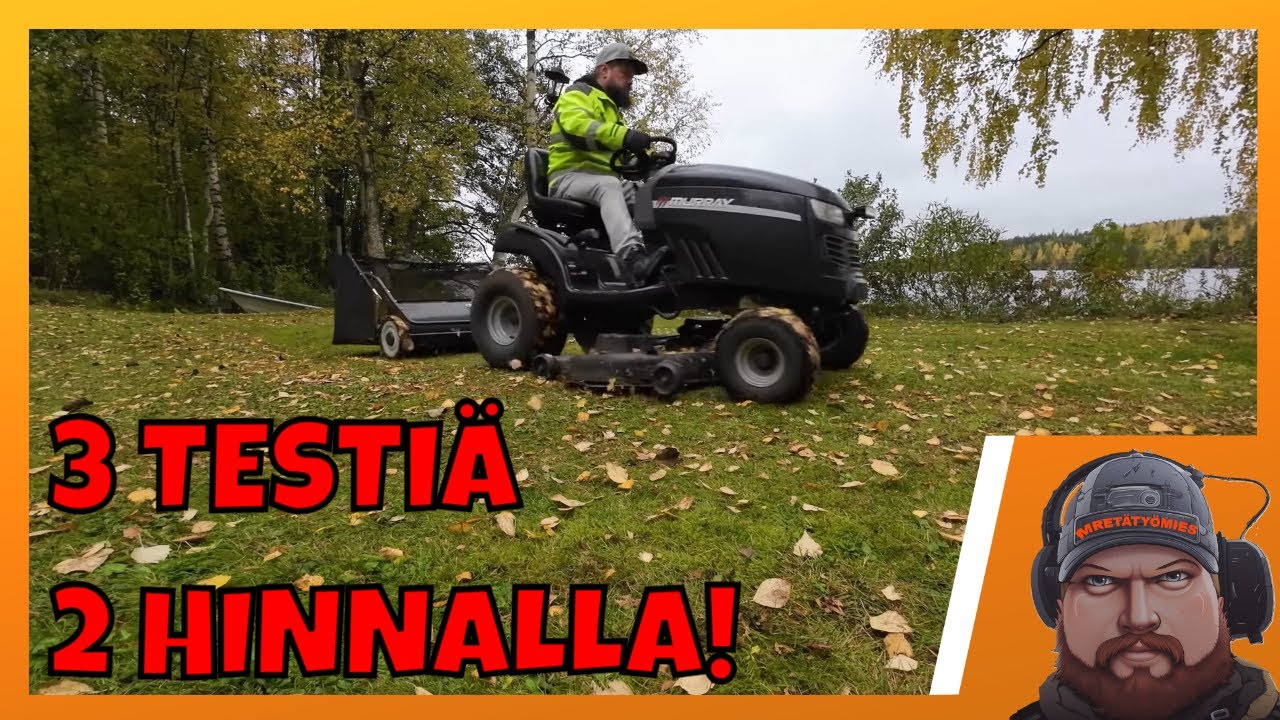 Konkelo Testaa!! murrikka ja kerääjä, silppurilla vai ilman! Haravat nurkkaan!!