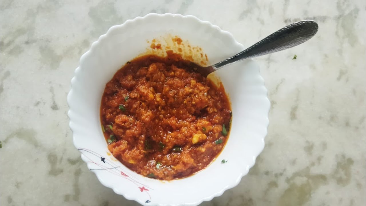 Rajasthani spicy chutney 🌶️🧄🍅