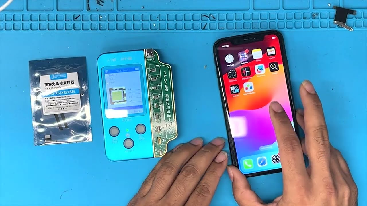 How to fix iPhone face id has been disabled. Without Soldering. With  JCID Programmer and JCID Tag.