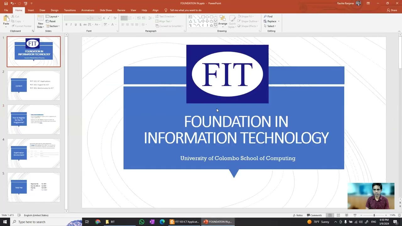 Introduction to Colombo University FIT Programme 2024 | Enhance Your ICT Skills with MCS Computing