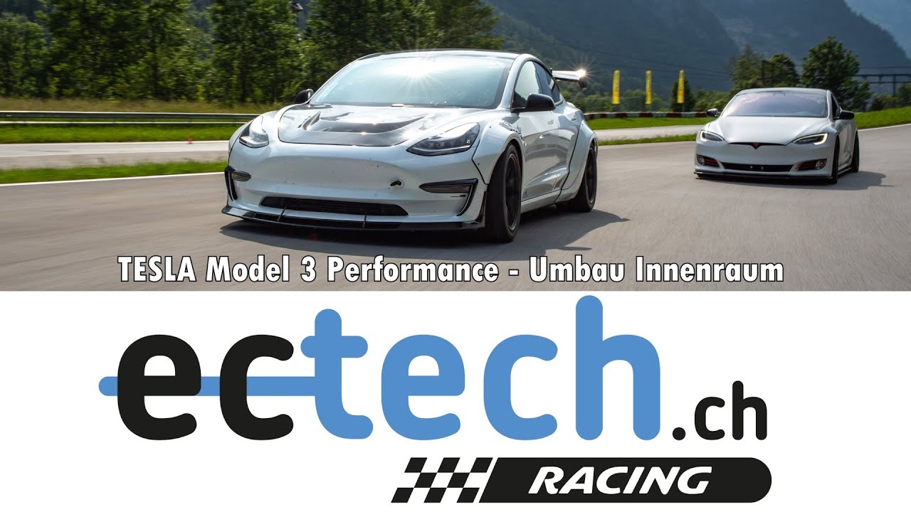 ectech.ch - RACING - TESLA Model 3 Performance Modified - Innenraum