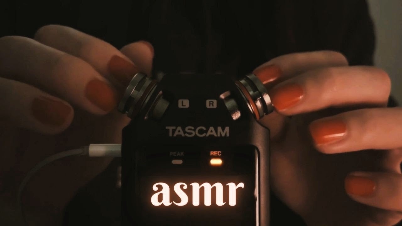 ASMR | Soft Nail Tapping & Scratching on Tascam Mic | Brain Massage 🧠