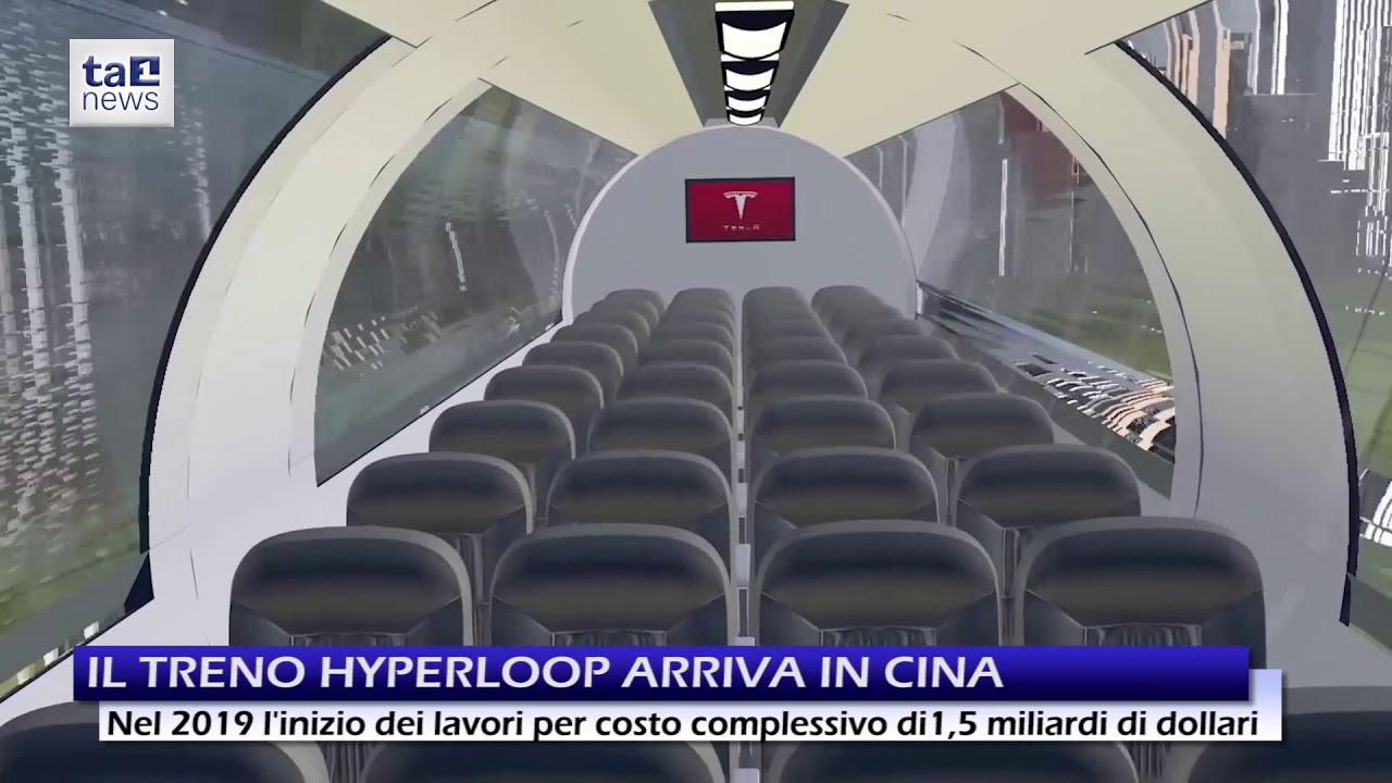 IL TRENO HYPERLOOP ARRIVA IN CINA