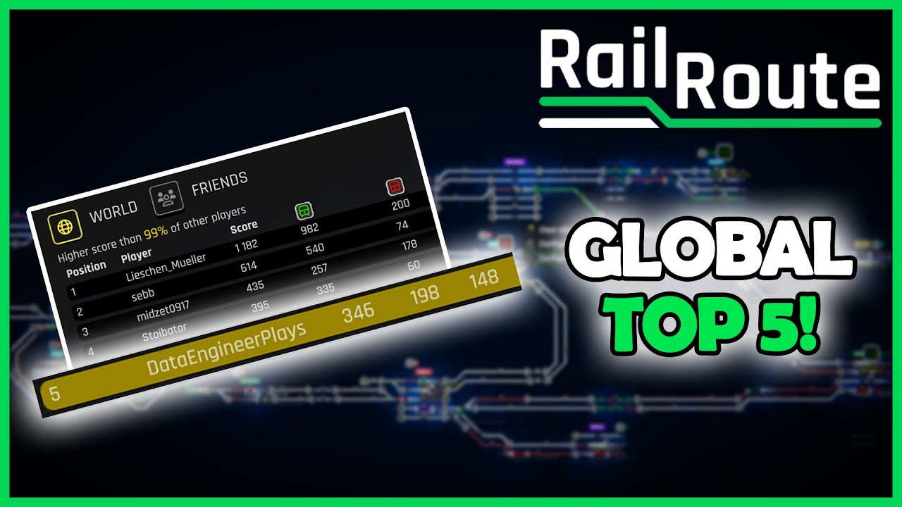 How I got TOP 5 on the global leaderboards - Rail Route Osaka