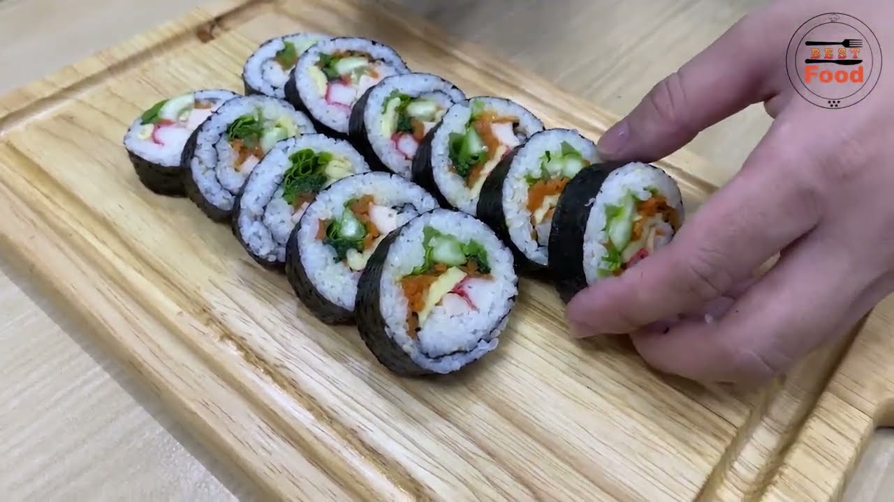 ရေညှိထမင်းလိပ် လုပ်နည်း - Kimbap
