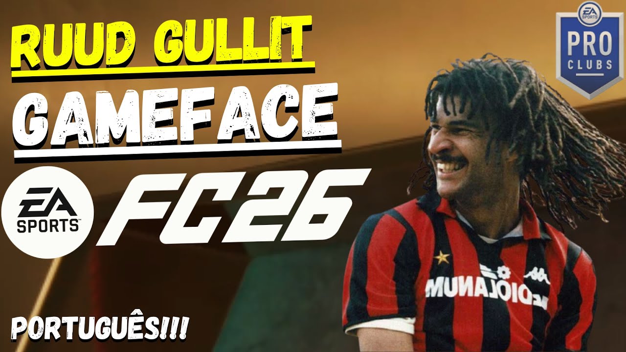 O Ruud Gullit no EA FC 26?! Veja como criar essa Game Face no Pro Clubs 😳⚽ #65