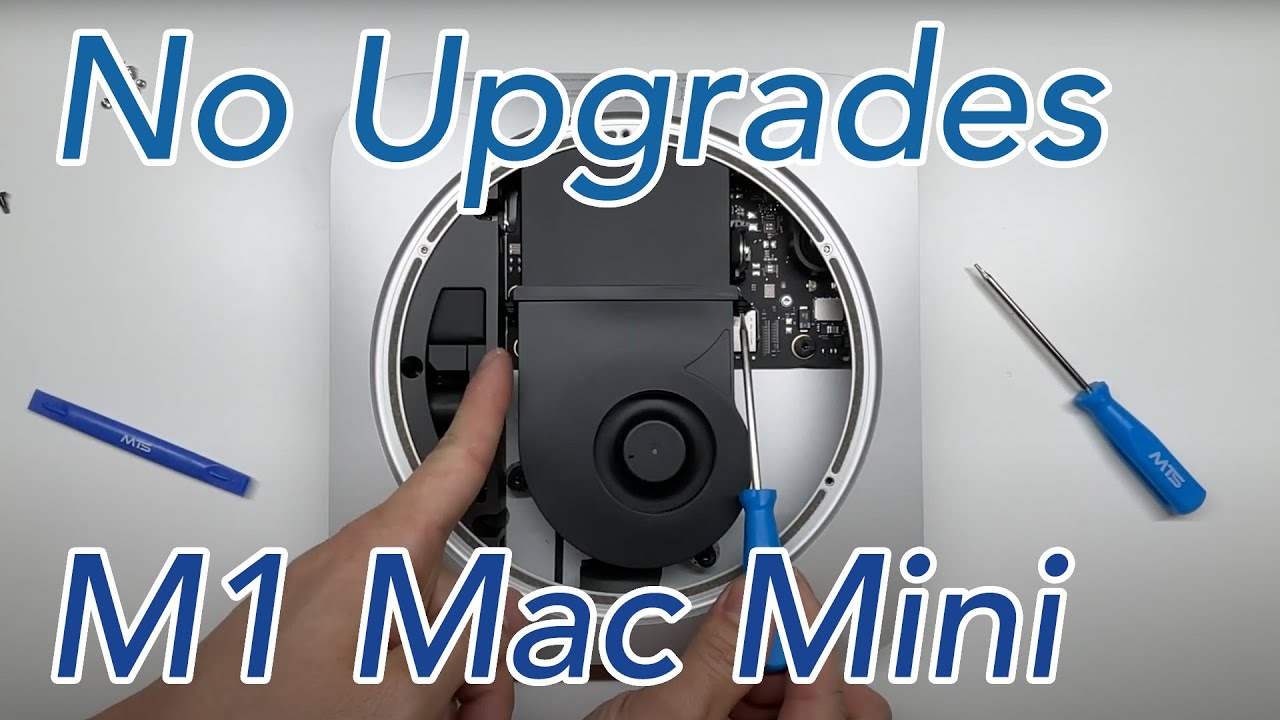 Разборка M1 Mac Mini 2020 (M1 крупным планом в описании)