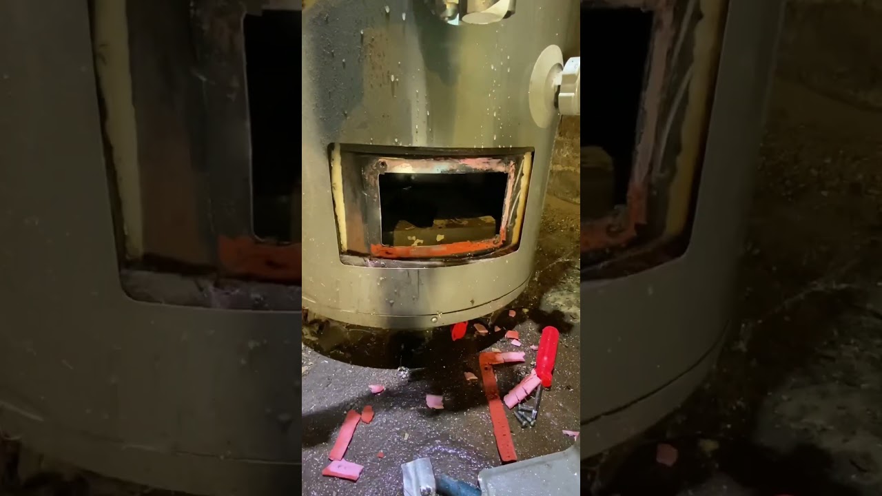 Replacing a bad gas valve on a water heater. #HandsomeOrHandy #Handyman #HomeMaintenance