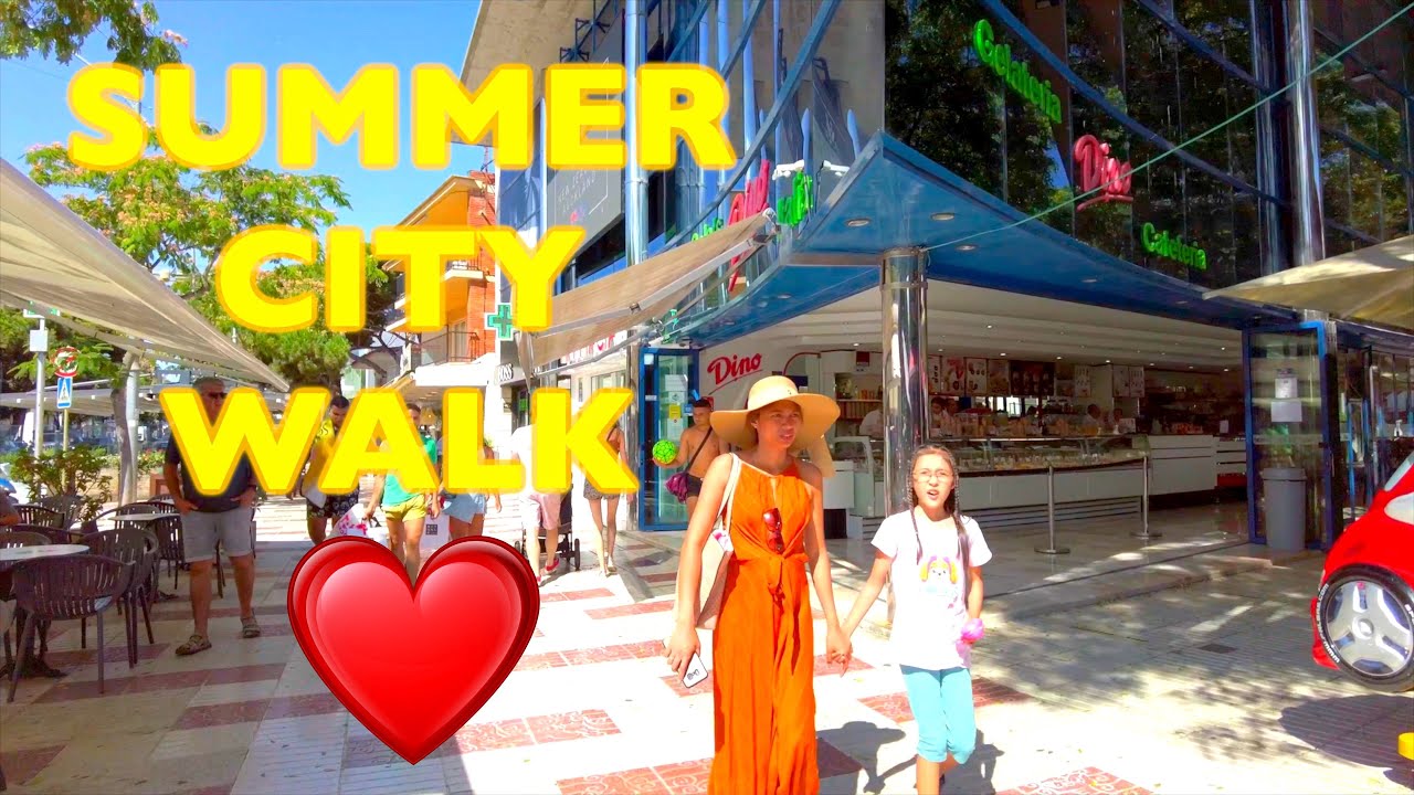 Platja d'Aro City Walk Summer 🇪🇸 Spain 4K