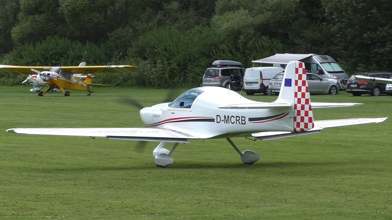 Corvus Racer 312 takeoff and low pass at Airfield Kapfenberg | D-MCRB