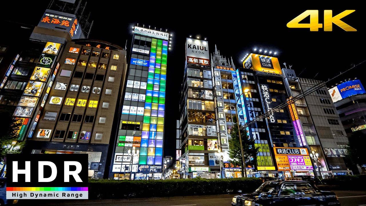 【4K HDR】Night Walk From Shibuya to Shinjuku(渋谷と新宿散歩) - Japan Walking Tour