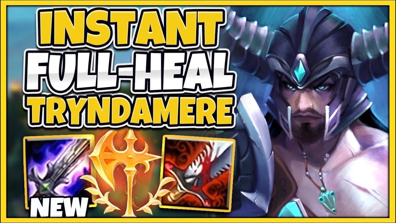 WTF!? ONE AUTO ATTACK GIVES YOU FULL HEALTH! *NEW* IMMORTAL TRYNDAMERE BUILD - League of Legends