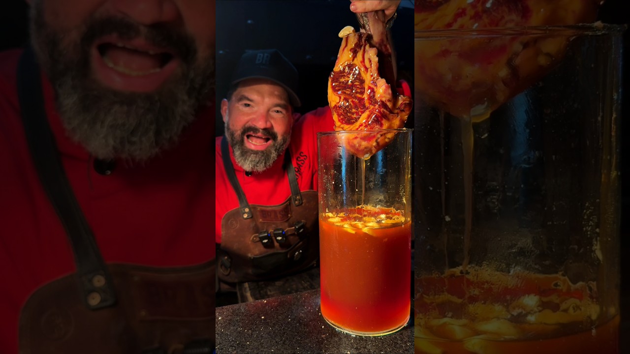 Ribeye a&ntilde;ejado 20 d&iacute;as en miel de abeja en Brass Canc&uacute;n #antoniogarza #caramelo #paladardejabali