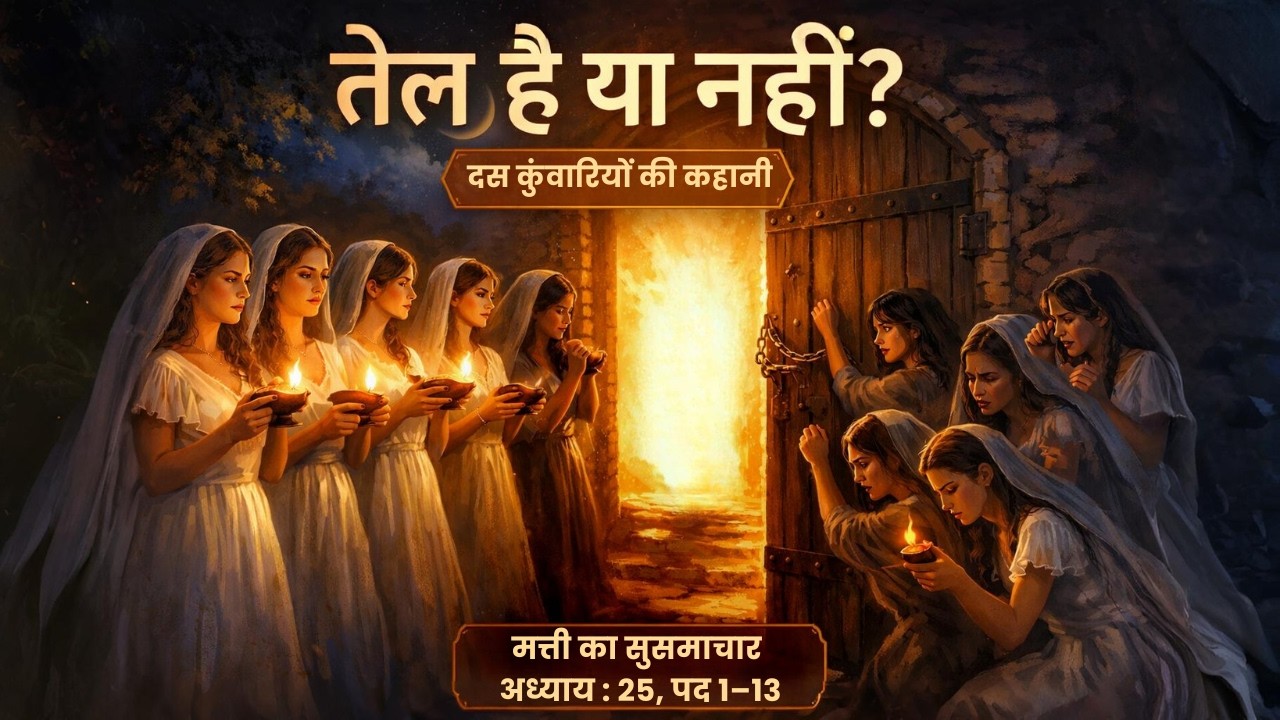तेल है या नहीं? | दस कुंवारियों की कहानी | मत्ती का सुसमाचार - अध्याय : 25, पद 1–13