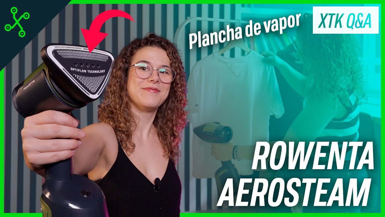 Con esta PLANCHA VERTICAL DE VAPOR podrás planchar solo con una mano | Q&A Rowenta Aerosteam