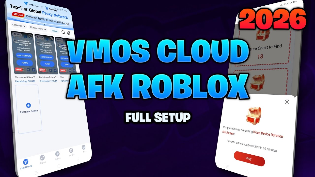 Как установить и использовать VMOS Cloud на любом Android-устройстве | AFK Roblox 2026