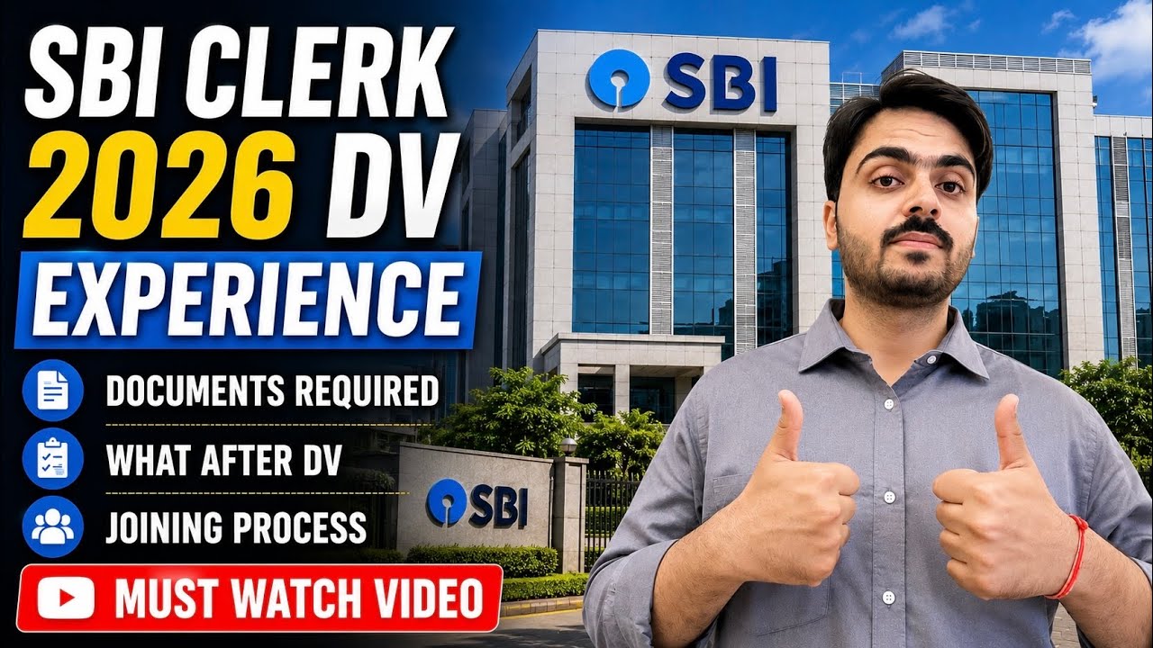 MY SBI CLERK (JA) 2025-26 DV EXPERIENCE 🤞🧿