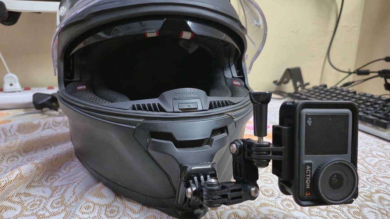 Ultimate Helmet Mount Review | Multi-Angle Adjustable Action Camera Mou #youtube @riderecap 