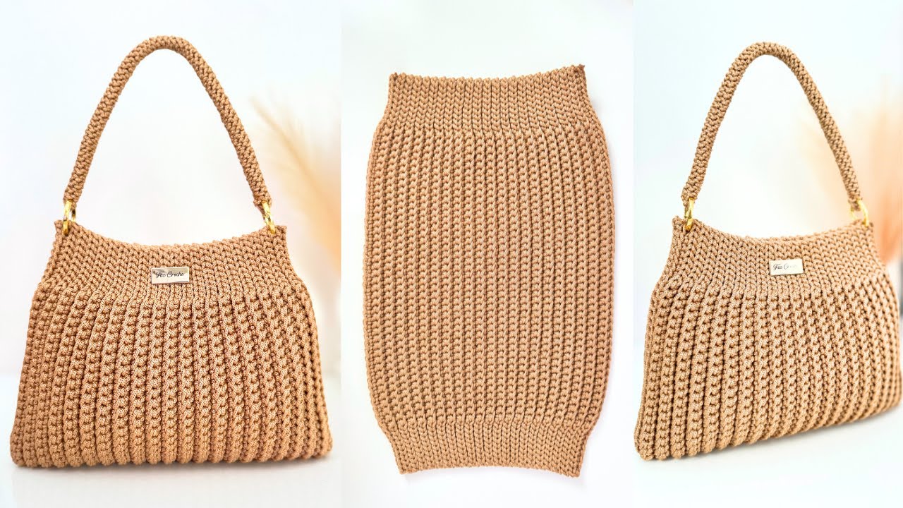 Bolsa de Crochê Incrivelmente Fácil e Rápida | Passo a Passo da Bolsa Teresa